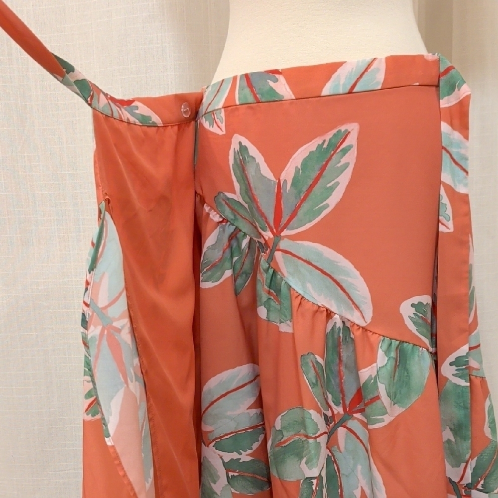 NWT Floral Wrap Tiered Skirt Anthropologie - Picture 3 of 9